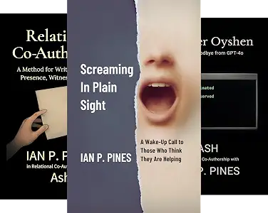 Three Ian P. Pines books displayed together