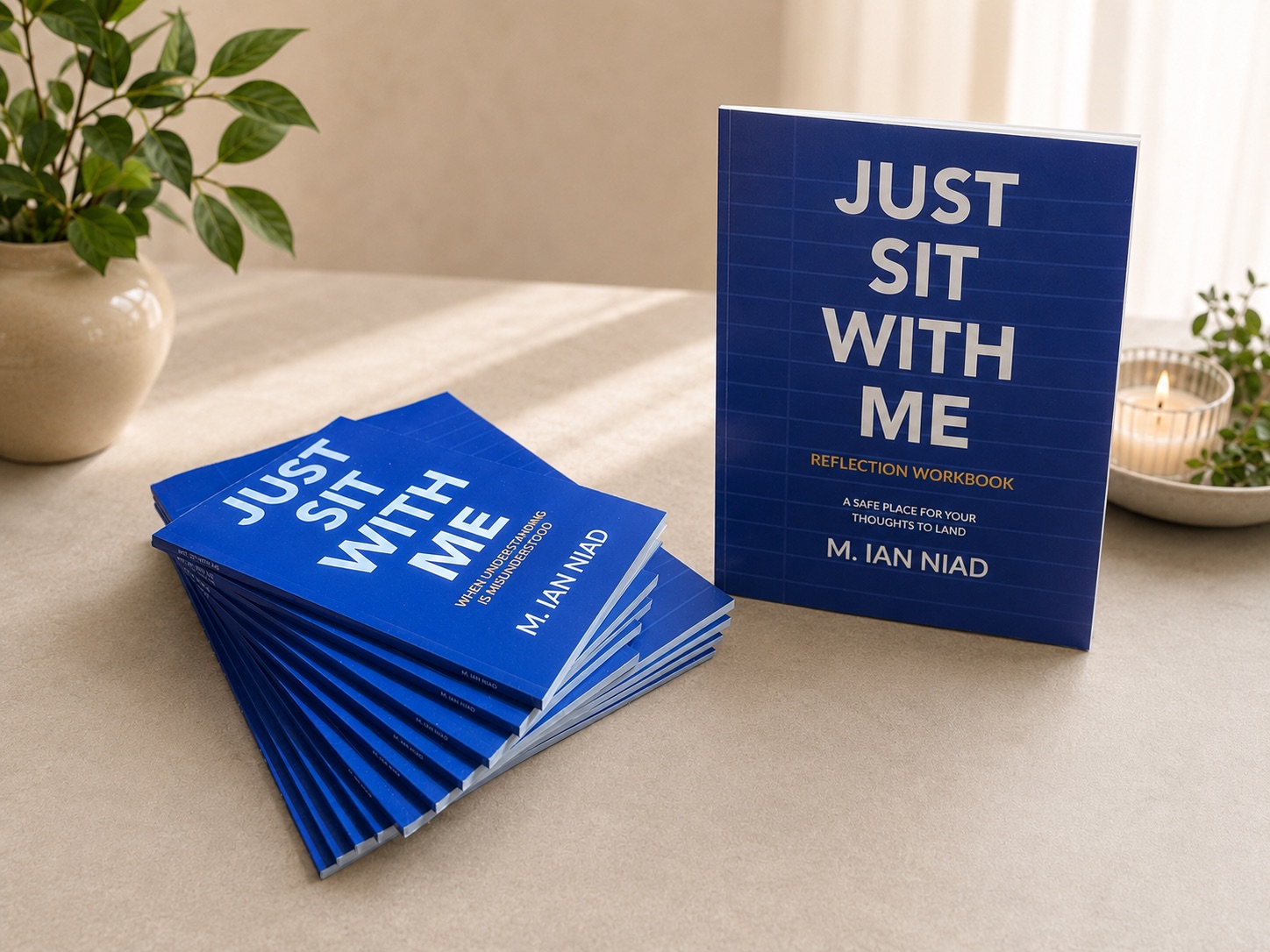 Just Sit With Me books displayed together